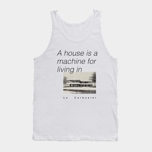 Le Corbusier Inspired Apparel: Architectural Elegance Personified! Tank Top